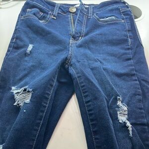 Dark blue skinny jeans